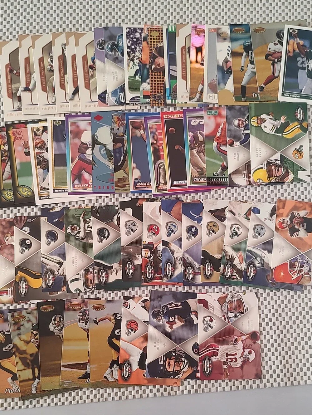 54 Football Trading Cards Lot